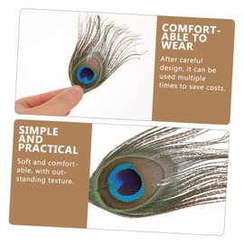 Mikinona 1 Pair Peacock False Eyelashes Natural Look Lash Extensions for Women Stage Makeup