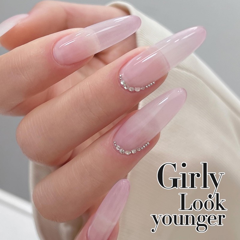Double Rhythm Gel Polish Translucent Sheer Neutral Natural Light Milky