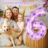 40 Inch Pink Dog Paw Balloons, Numeral 6 Birthday Balloons