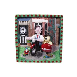OPO 10 - Wallace and Gromit 3D Frame 8 x 8 cm in Resin - Stop Motion Animation Nick Park