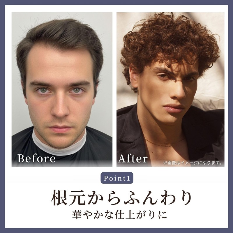 Hair Perma Lot Men's Self Cut Down Perm Clip for