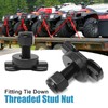 Vkinman 6 Pcs L-Track Double Lug Threaded Stud Nut Fitting