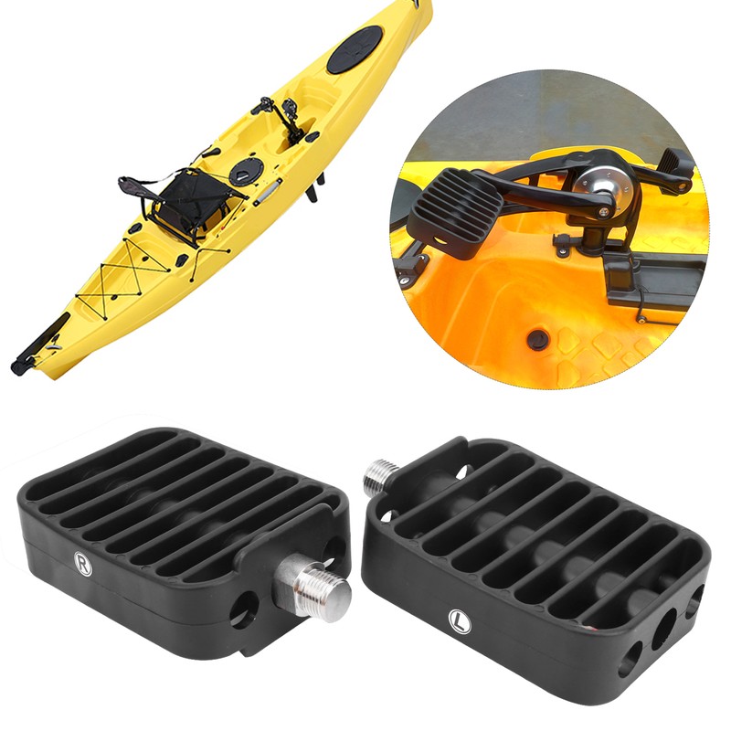 1Pair Plastic Canoeing Kayak Marine Boating Foot Braces Pedal Plate