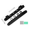 Generic Pool Cue Rack Wall Mount - 4 Cue Clips