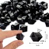 DomeStar Black Fake Ice Rocks, 150PCS Black Acrylic Crushed Ice