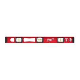 WALKFB MLIBM24 for Milwaukee 24"" Heavy Duty Frame All Metal Magnetic I-Beam Level, Red