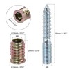 uxcell 20pcs M8x20mm Threaded Insert Nut, 8pcs M8x50mm Hanger Bolt,