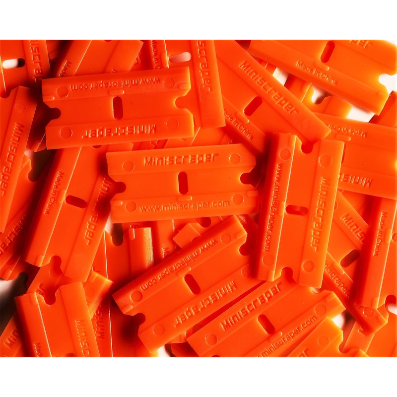 Plastic Razor Scraper Blades Double Edged (1 Pack)