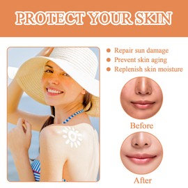 2 PCS Sonnencreme Gesicht Sonnencreme Lsf 100 Sunscreen Sonnenschutz Gesicht Beruhigender Sonnenschutz Nicht Fettend und Wasserfest Sonnenschutz Gesicht für Jeden Hauttyp (50g)