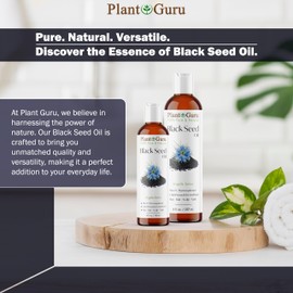 Black Cumin Seed Oil 32 fl. oz. Unrefined Cold Pressed 100% Pure Natural Nigella Sativa Kalonji Oil for Skin Care, Hair Growth, Scalp and Massage.