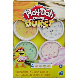 Hasbro E6966 Play-Doh-Color Burst 4 Pack, M