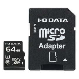 I-O DATA Class 10 Compatible micro SDHC Memory Card (Comes with SD Memory Card Conversion Adapter)