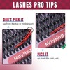 Mayhug Eyelash Extensions, 80D Individual Eyelashes, 320 Pieces, D Curl
