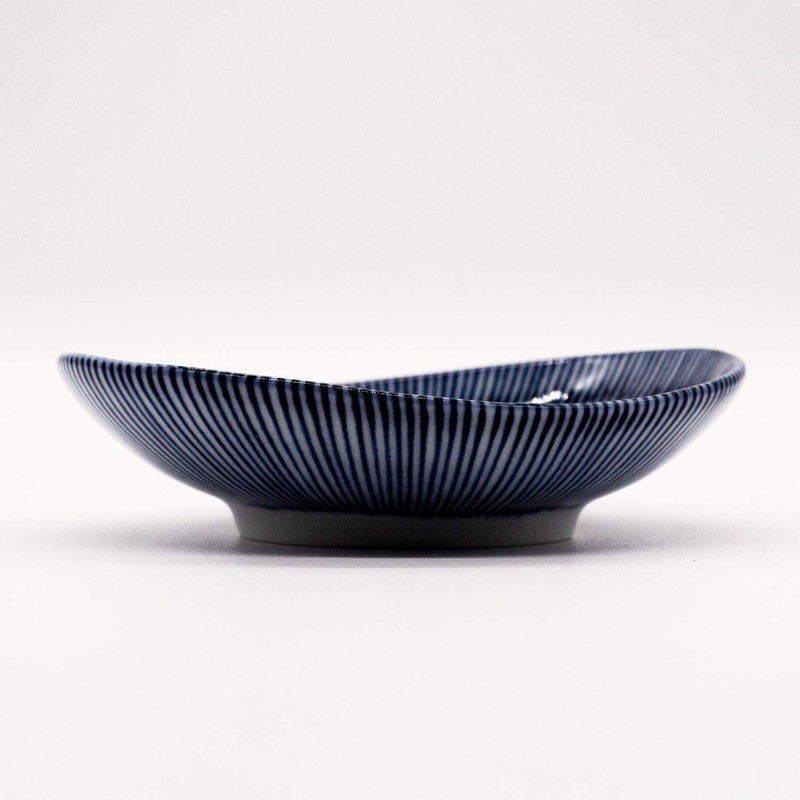 Mino Ware 508-08 Oval Small Plate, Diameter 4.3 inches (11