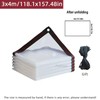 Transparent Waterproof PE Tarp with Reinforced Edges & Grommets