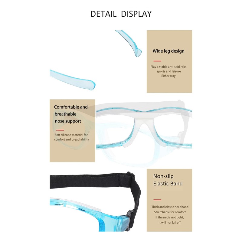 SooGree Sport Goggles Glasses Squash & Racquetball Goggles Basketball Glasses