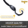 fuxton Set of 2 elastic straps, short, flat with hooks,