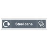 V Safety WRAP - Steel Cans Recycling - Slim Landscape