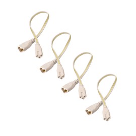YCSSSD T5 T8 LED Tube Connector Cable 30CM Male to Female Double End Extension Cord for Integrated LED Fluorescent Tube Light Bulb Lamp Holder, (4-Pack 3Pin M/F)