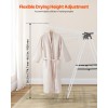 2-Tier Foldable Metal Clothes Drying Rack with 21 Drying Rods