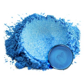 Eye Candy Premium Blue Mica Powder Pigment (50g) | Multipurpose DIY Arts and Crafts Additive | Acrylic Pouring, Woodworking, Epoxy, Resin, Bath Bombs, Paint, Soap, Fishing Lures (Umi Blue)