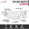 SAFE HANDLER Hyline Clear Safety Glasses, Pack of 144 Pairs