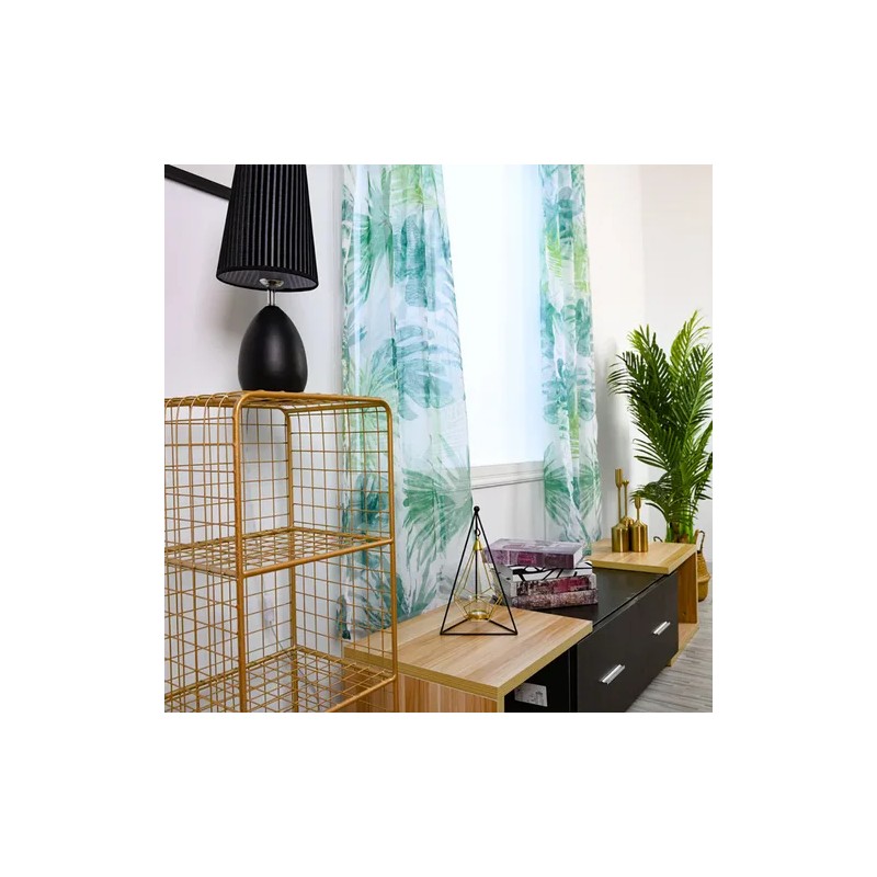 Trees Sheer Curtain Window Durable Creative Voile Drape Vala