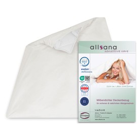 allsana hypo-allergenic blankets reference 155 x 220 cm allergy bedding anti mite encasing mite protection for house dust allergy
