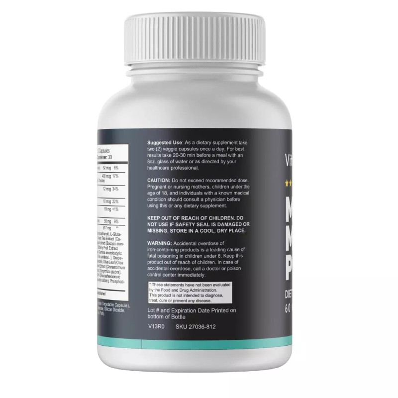 Memo Max Pro dietary supplement 60 Capsules Cognitive Performance