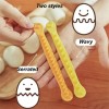 2pcs Fancy Cut Egg Cooked Eggs Cutter Lace Egg Slicer