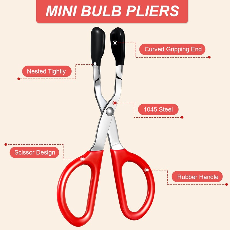 Mini Halogen Light Bulb Pliers Removal Tool, Common to Removing