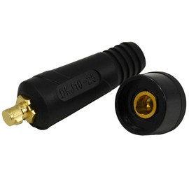 RIVERWELD TIG Welding Cable Panel Connector Socket Set DKJ10-25 & DKZ10-25 Quick Fitting Dinse-Style 2pcs