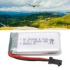 RC Aircraft Lithium Battery 3.7V 1100mAh with SM Black Plug
