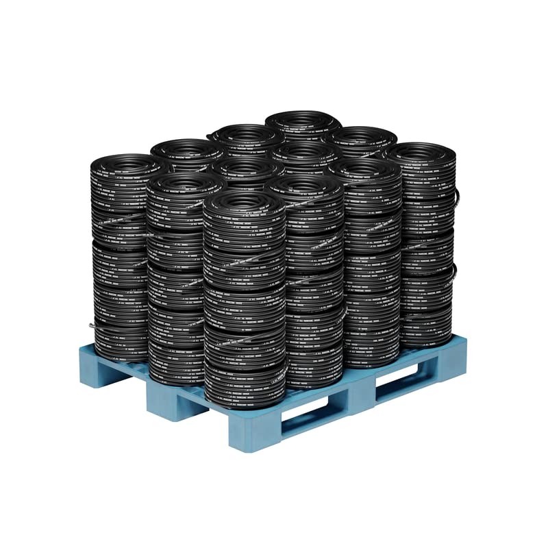 19mm ID Black 500mm Rubber Marine Fuel & Oil Hose