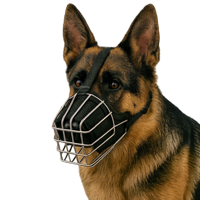 Dog Muzzle Metal Basket for Golden Retriever, Pit Bull Terrier,