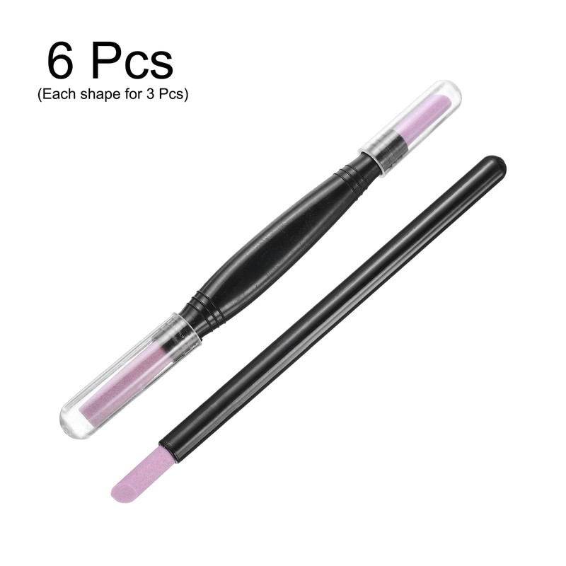 sourcing map 6pcs Pumice Stone Nail File, Pumice Nail Polishing
