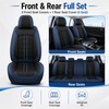 SecosAutoparts 5-Seat Car Seat Covers Full Set Microfiber Leather Waterproof