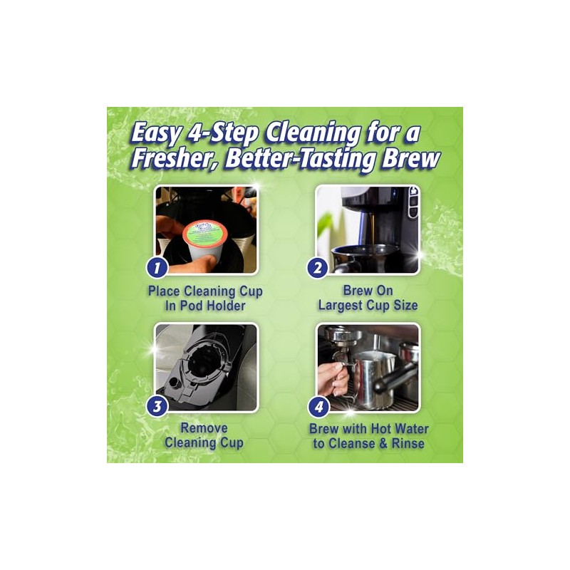 Quick & Clean [6-Pack] Keurig Cleaning Pods - K Cup