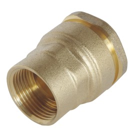 SOMATHERM FOR YOU - Straight connection with female thread made of brass for PE pipe D40 - F33/42 - One-way technology for assembly, which guarantees the correct installation of the connection.