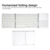 Foldable Bluetooth Keyboard 63 Keys Metal Ultra Thin Mini Folding