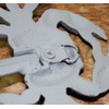 Vintage 3 Heavy Cast Iron Blue Crab Towel Hanger Coat