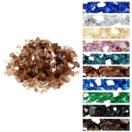 Onlyfire 10 pounds Fire Glass for Propane Fire Pit and Gas Fireplace, 1/2 Inch Reflective Firepit Glass Rocks for Fire Pit Table and Fire Bowl, High Luster Copper
