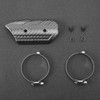 Dry Carbon Fiber Exhaust MidPipe Universal Heat Shield Kit Cover