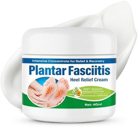 Plantar Fasciitis Cream, Extra Strength Foot Care and Heel Arch Support | Heel Relief Cream for Fast Absorbing Moisturizing Massage Lotion & Natural H