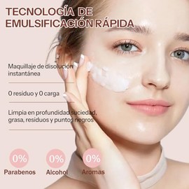 CHERIMOYA Bálsamo Desmaquillante Limpiador Hidratante 50ML Incluye Espátula | Elimina Maquillaje Waterproof y de Larga Duración, Limpieza Profunda sin