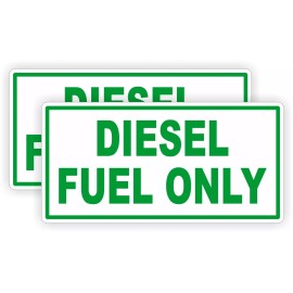 Unbranded/Generic (2) DIESEL FUEL ONLY Vinyl Decals Stickers / Gas Can Labels Transfer Tank - USA