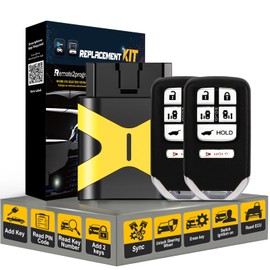 Remote2program Smart DIY Programming Car Key Tool for No Working Remote and Keyless Entry Remote Replacement for 2014-2017 Honda Odyssey with FCC: KR5V1X (6 Buttons)