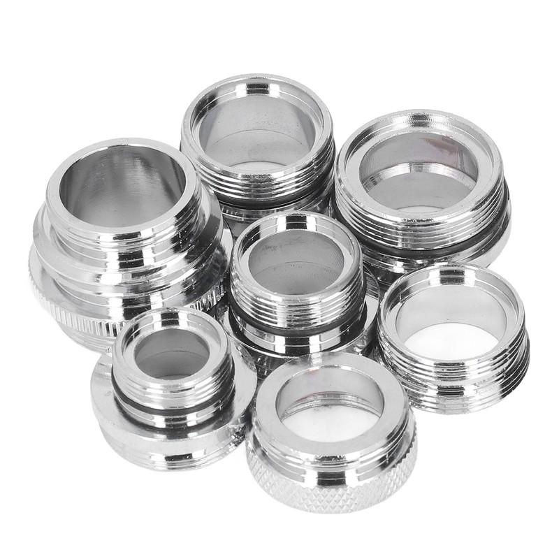 7Pcs/Set Male Female Faucet Adapter Kit with Gasket Brass Aerator