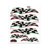 4R Quattroerre.it Chequered Flag Sticker, 20 x 24 cm