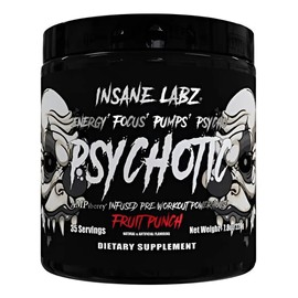 Pre Entreno Psychotic Black Insane Labz Oxido Nitrico L